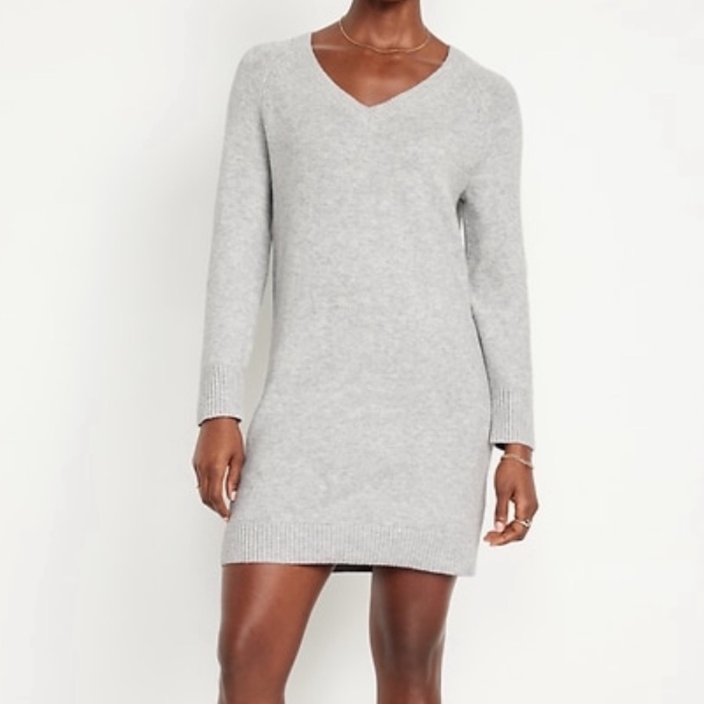 NWT Old Navy Gray SoSoft Mini Sweater Dress Size L